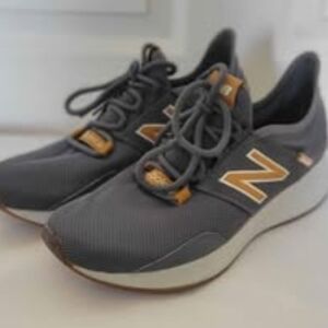 New Balance Gray and Tan Sneakers